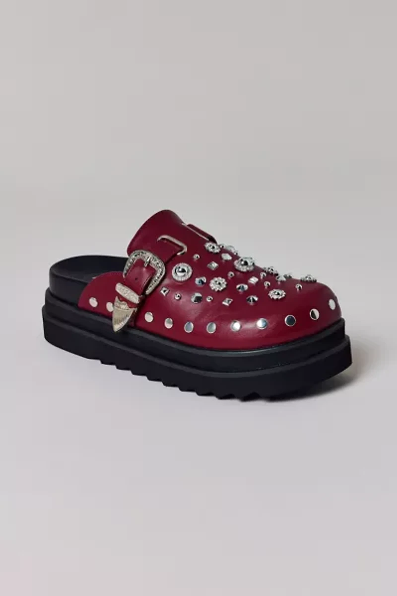 Azalea Wang Swiftly Studded Platform Clog