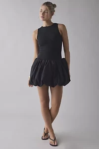 Sister Jane Meadowlark Drop Waist Bubble Mini Dress