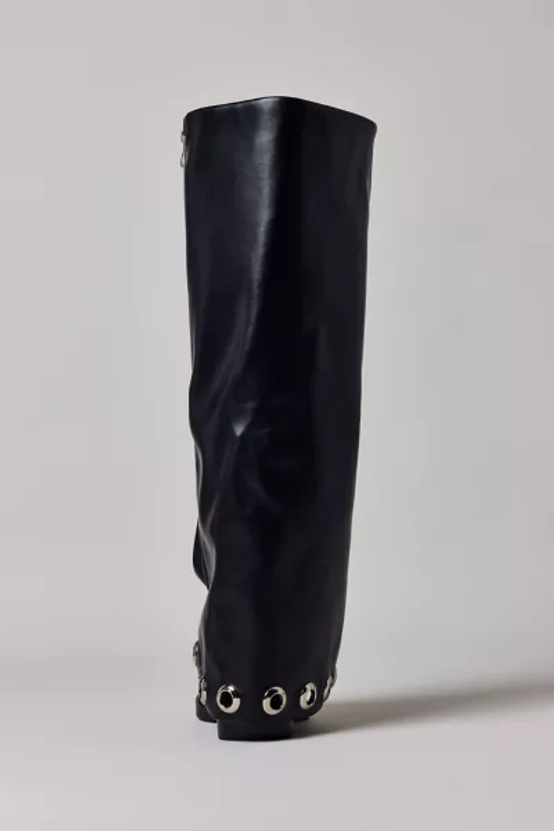 Azalea Wang Elliot Grommet Fold-Over Boot
