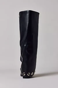 Azalea Wang Elliot Grommet Fold-Over Boot