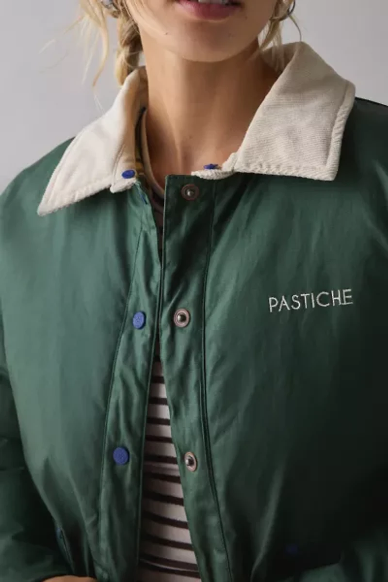 PASTICHE Land Waxed Cotton Puffer Barn Jacket