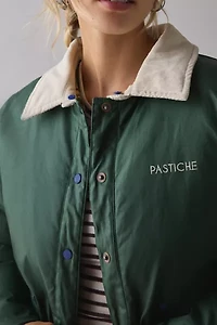 PASTICHE Land Waxed Cotton Puffer Barn Jacket