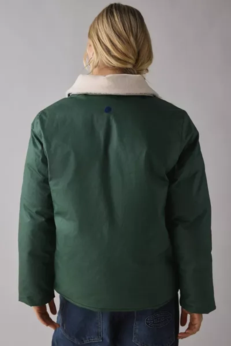 PASTICHE Land Waxed Cotton Puffer Barn Jacket