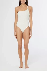 Onia Sloane One Shoulder Piece Swimsuit