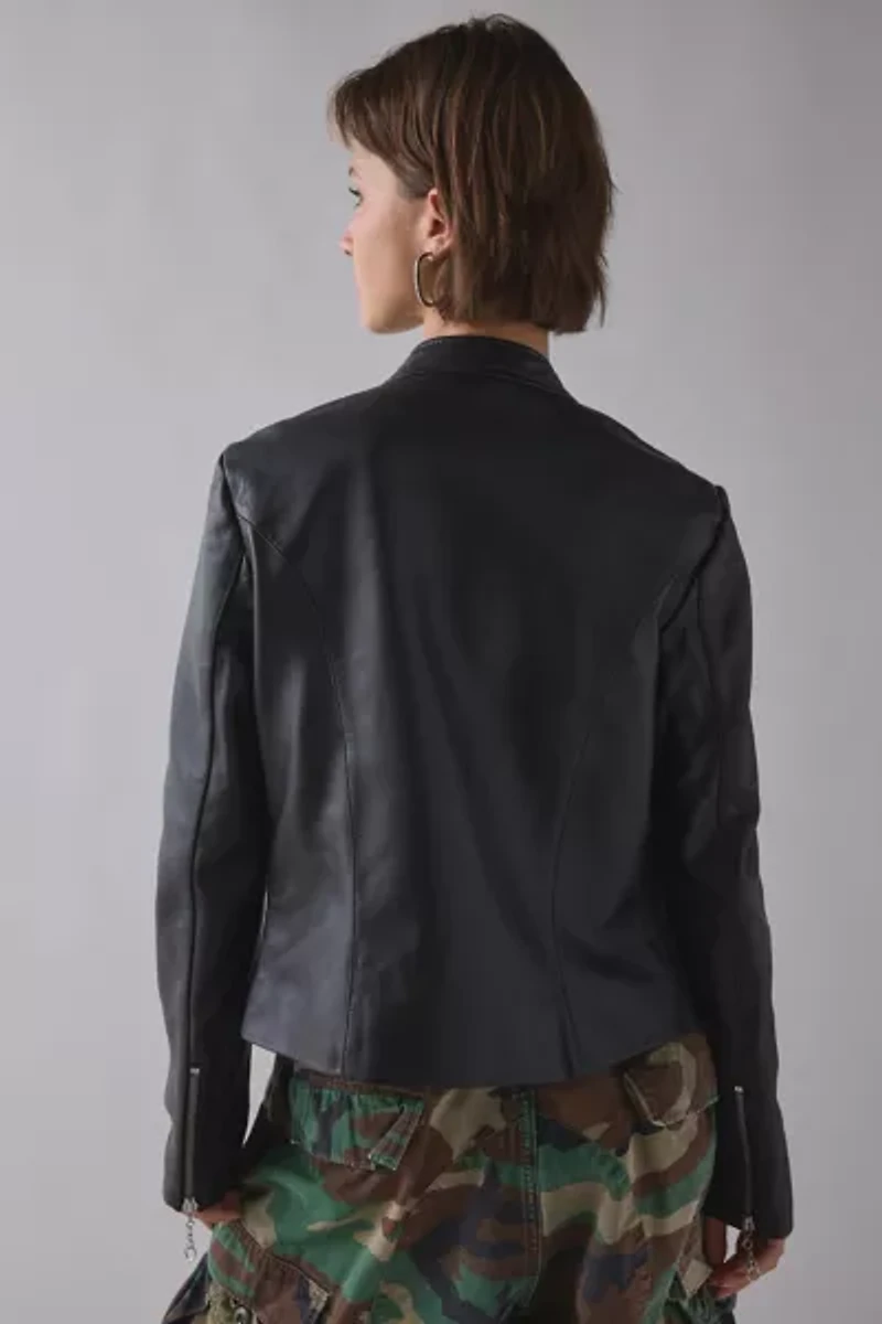 Schott Lambskin Leather Moto Jacket