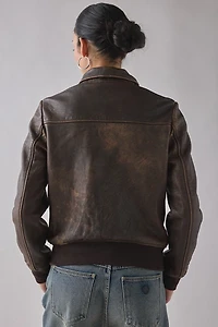 Schott NZ Lambskin Leather Flight Jacket