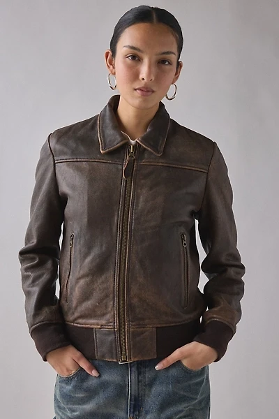 Schott NZ Lambskin Leather Flight Jacket