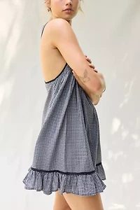 Kimchi Blue Gracie Gingham Cotton Sleeveless Frock Mini Dress