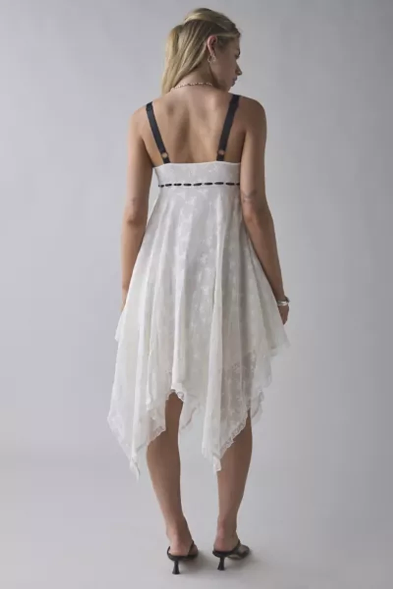 Kimchi Blue Hartley Lace Hanky Hem Babydoll Midi Dress