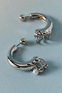 Pierced Front/Back Hoop Earring