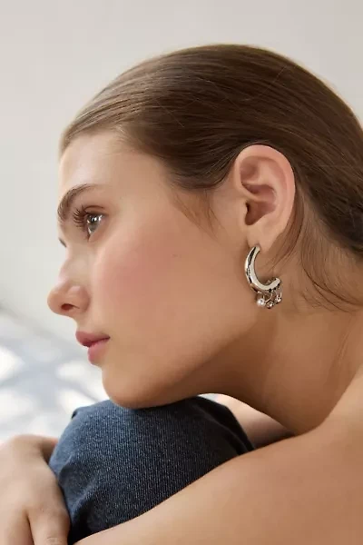 Pierced Front/Back Hoop Earring