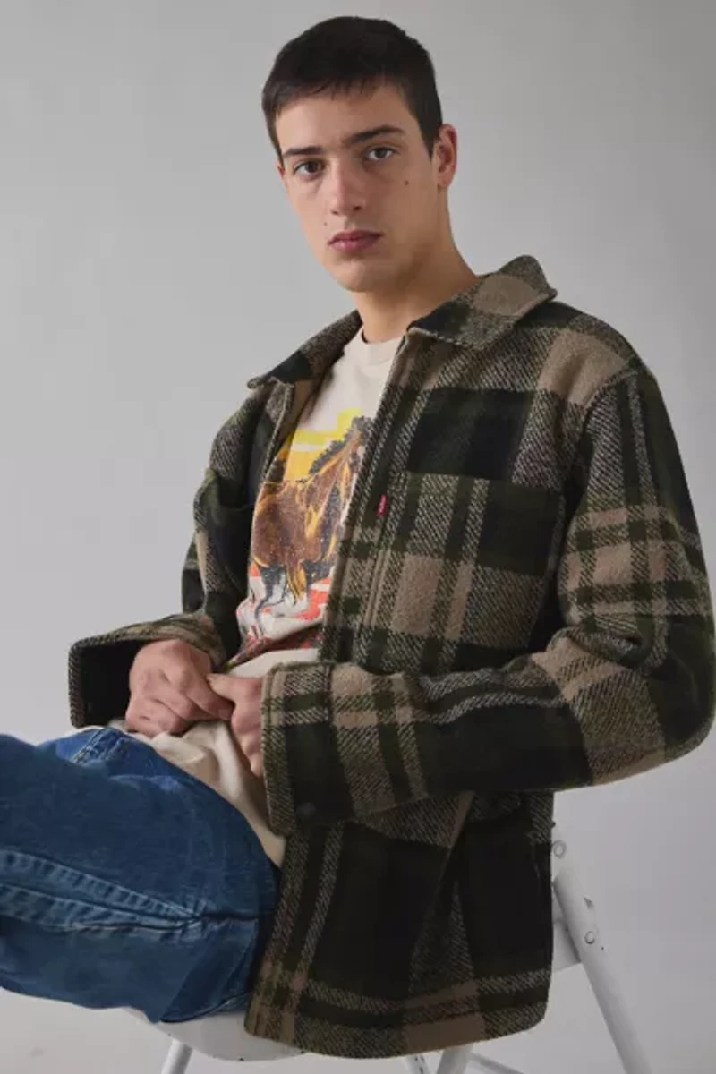 Levi’s® Plaid Wool Shirt Jacket