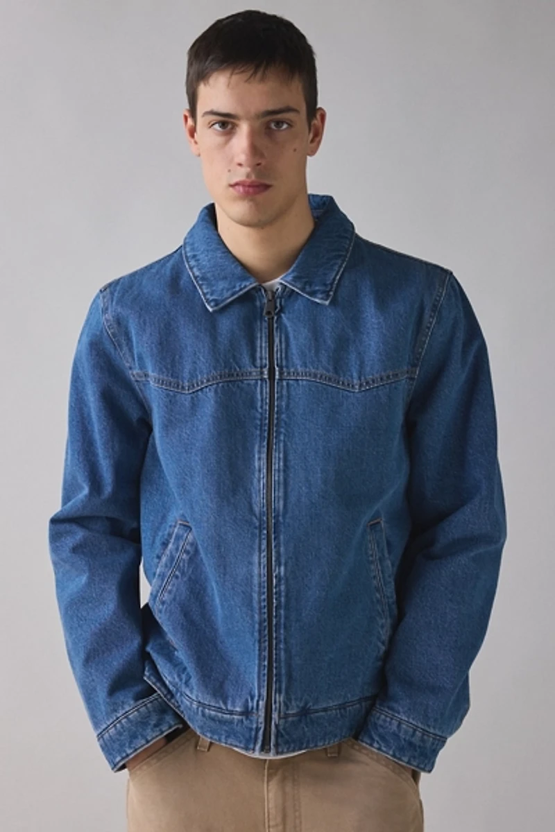 Levi’s® Fleece Collar Zip Denim Jacket
