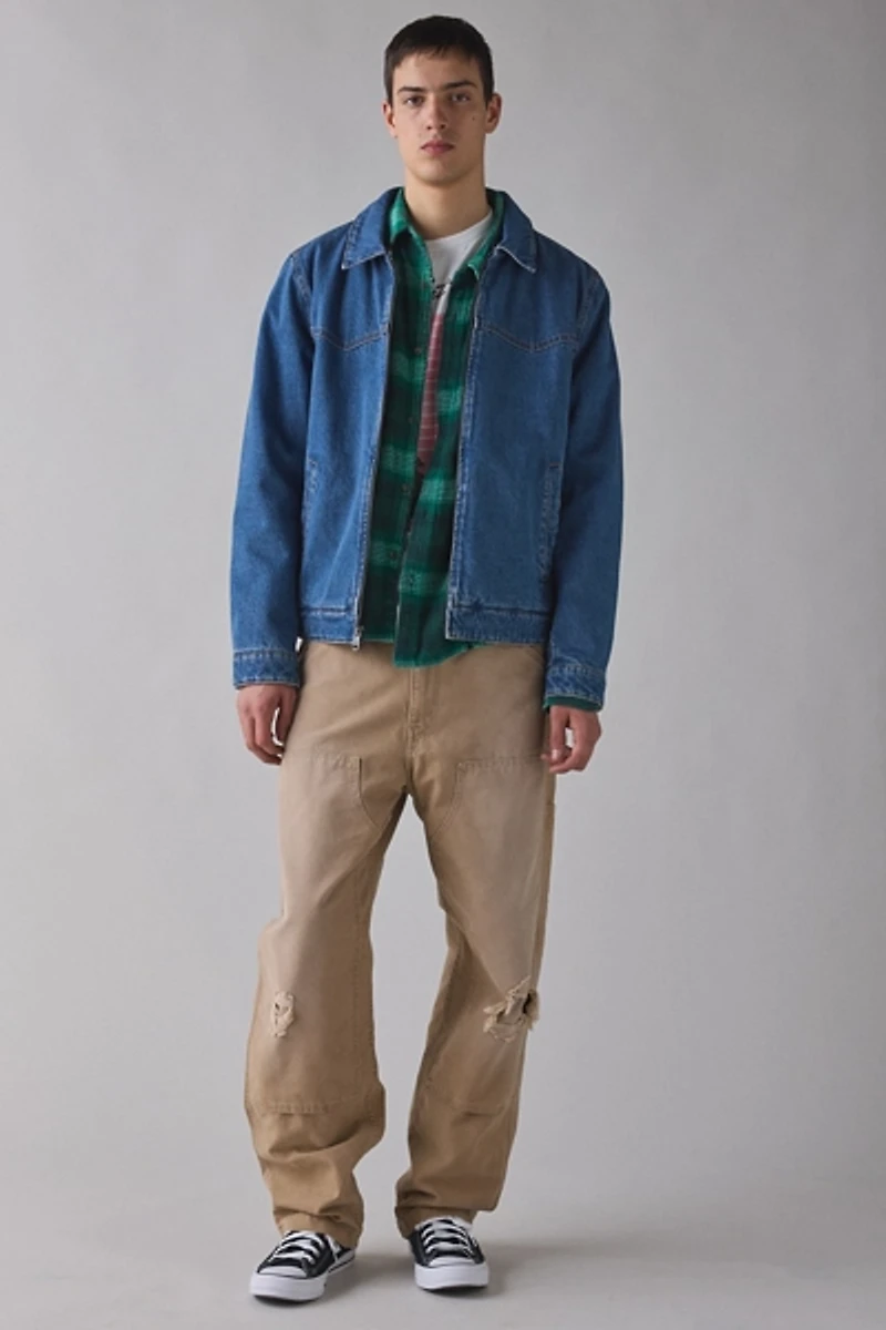 Levi’s® Fleece Collar Zip Denim Jacket