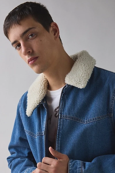 Levi’s® Fleece Collar Zip Denim Jacket