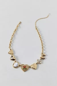 Belladona Cameo Heart Locket Necklace