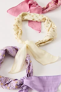 Romy Gold Embellished Headscarf
