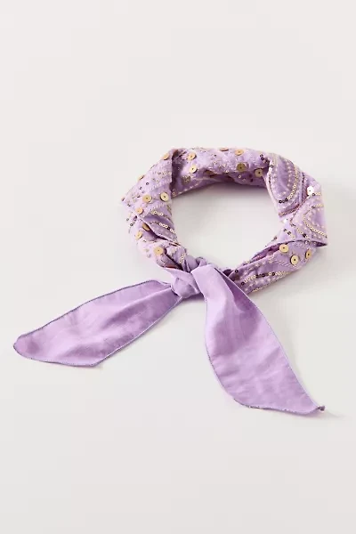 Romy Gold Embellished Headscarf
