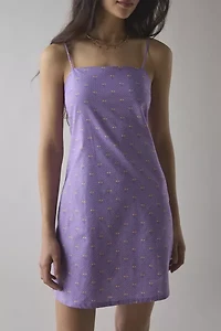 Glamorous Polka Dot & Cherry Print Cotton Shift Mini Dress