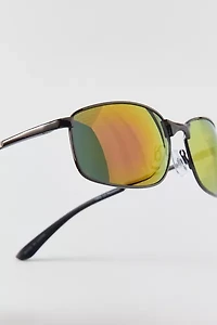 Lang Rectangle Reflective Sunglasses