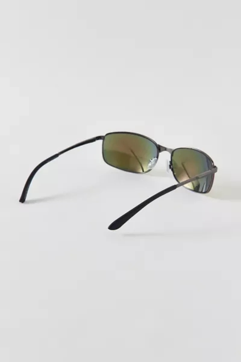 Lang Rectangle Reflective Sunglasses