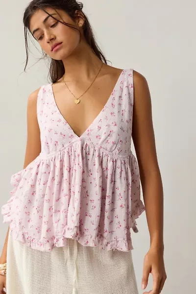 Out From Under Beachy Keen Plunge Babydoll Tank Top