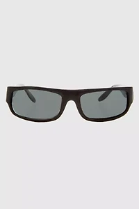Vintage Black Slim Sunglasses