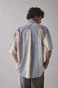 Vintage By UO Assorted Striped Short Sleeve Shirt