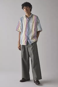 Vintage By UO Assorted Striped Short Sleeve Shirt