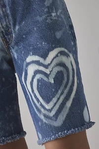 ReMADE by UO Slouchy Bleached Denim Jort