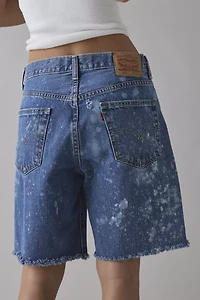 ReMADE by UO Slouchy Bleached Denim Jort