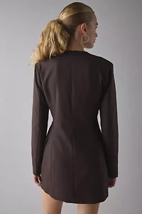 Glamorous Button Front Long Sleeve Blazer Mini Dress
