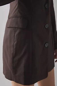 Glamorous Button Front Long Sleeve Blazer Mini Dress