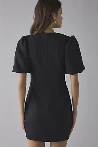 Glamorous Fit-And-Flare Embellished Buckle Bow Mini Dress