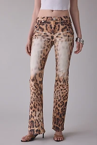 True Religion Becca Big T Flap Low-Rise Bootcut Jeans