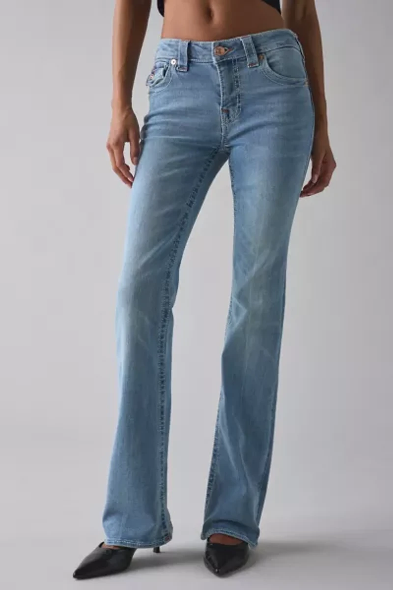 True Religion Becca Big T Flap Low-Rise Bootcut Jean
