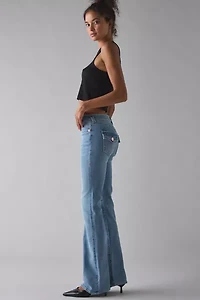True Religion Becca Big T Flap Low-Rise Bootcut Jean