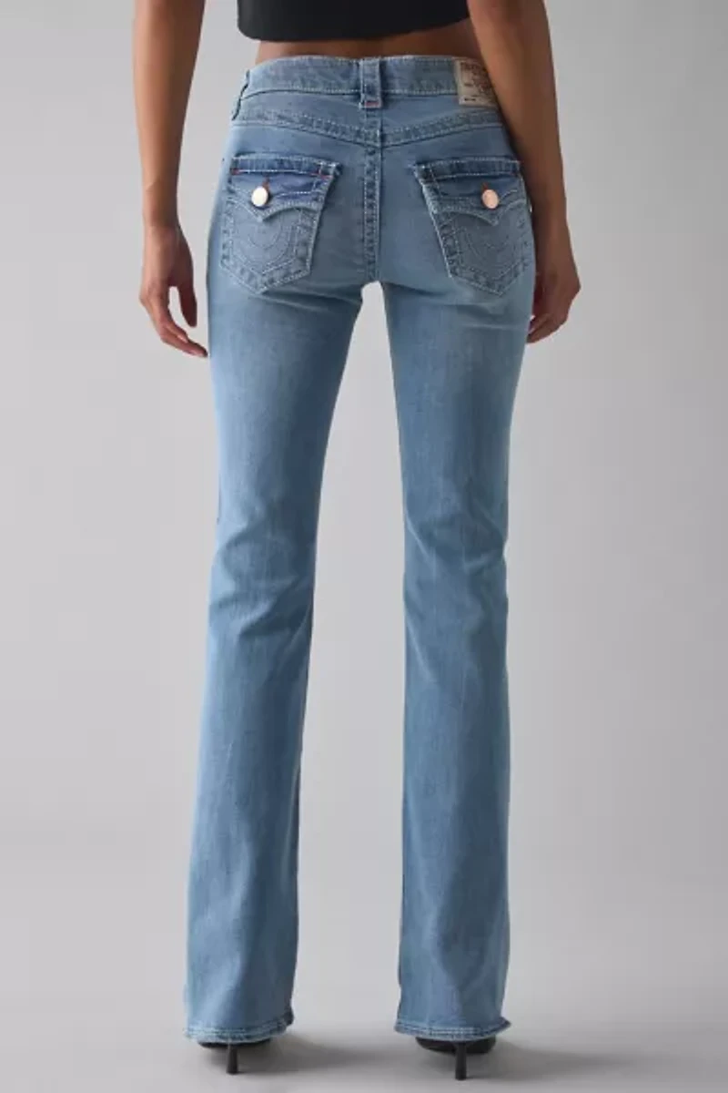 True Religion Becca Big T Flap Low-Rise Bootcut Jean