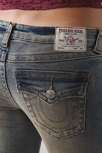 True Religion Joey Low-Rise Flap Flare Jean