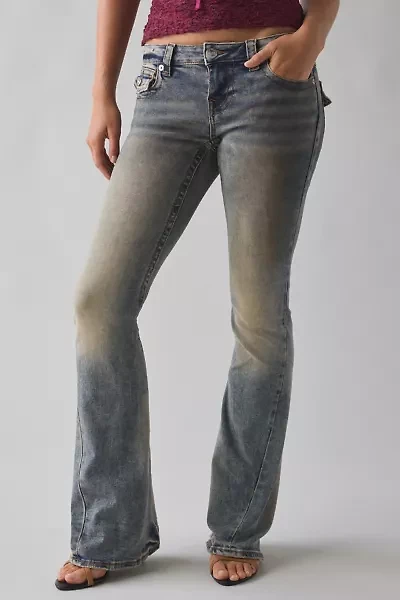 True Religion Joey Low-Rise Flap Flare Jean