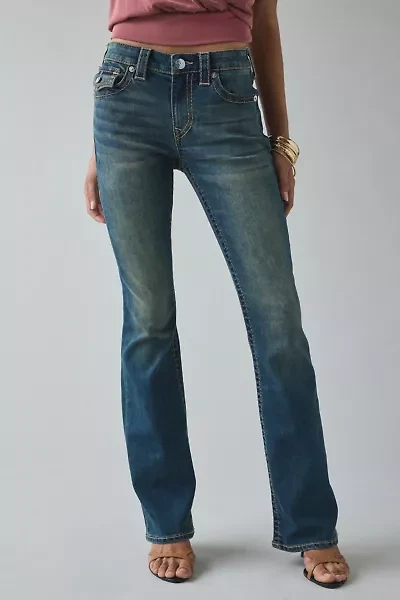 True Religion Becca Mid-Rise Flap Bootcut Jean