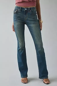 True Religion Becca Mid-Rise Flap Bootcut Jean