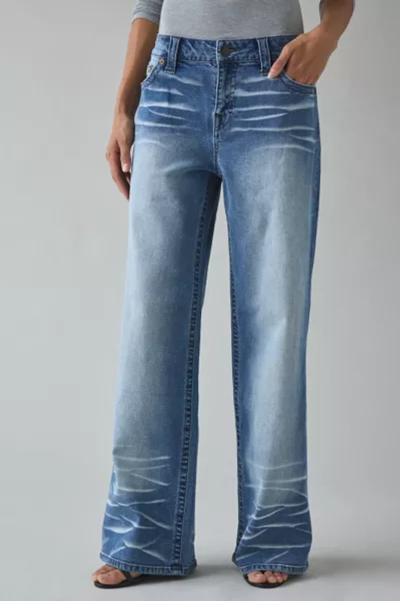 True Religion Bobbi Big T Low-Rise Baggy Jean