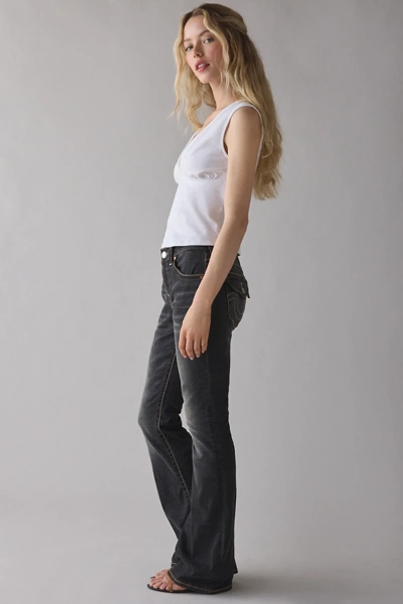True Religion Becca Maple Dawn Big T Flap Bootcut Jean