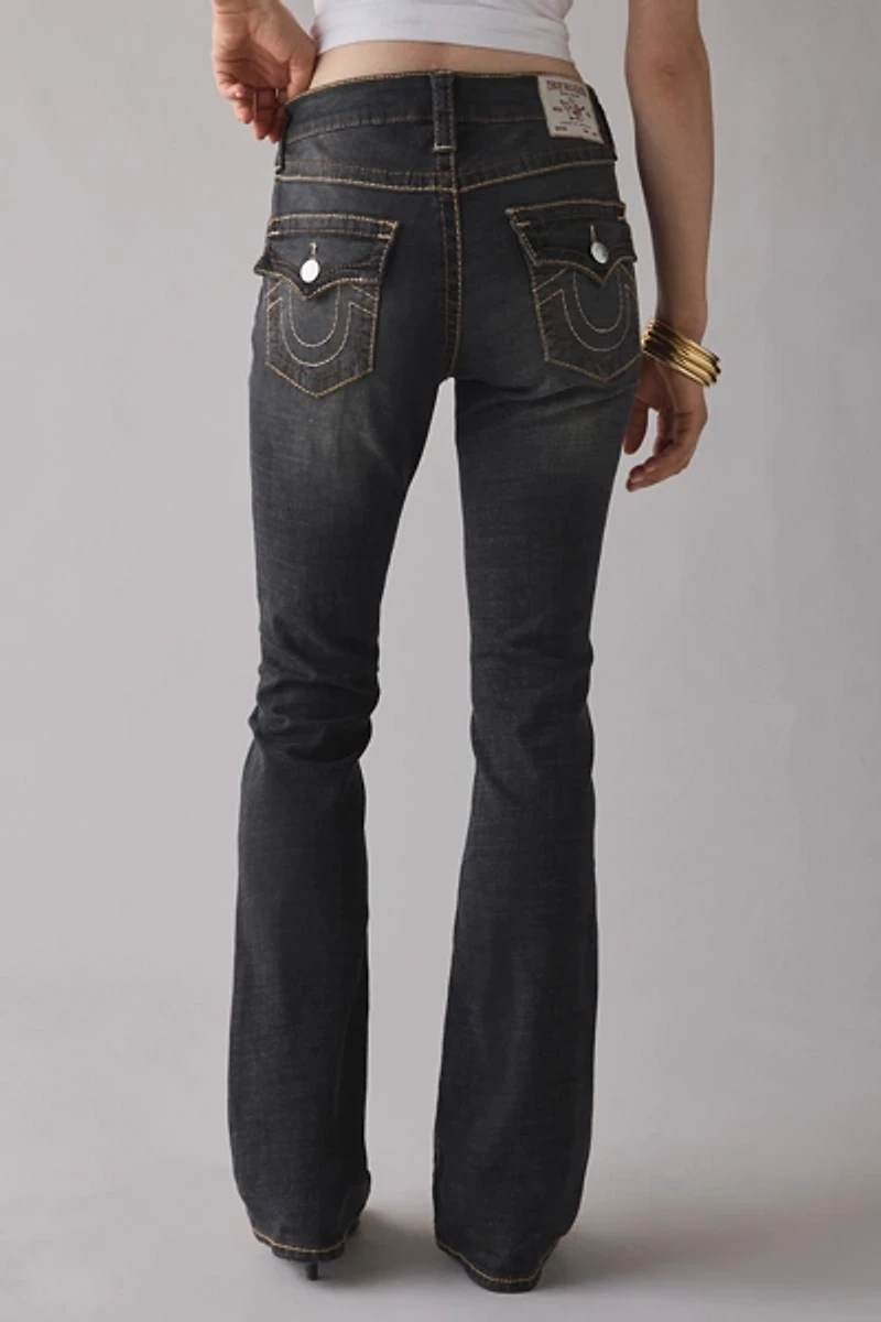 True Religion Becca Maple Dawn Big T Flap Bootcut Jean