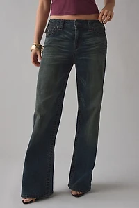 True Religion Bobbi Downtown Pulse Big T Flap Baggy Jean
