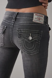 True Religion Joey Tranquil Dream Low-Rise Flap Flare Jean