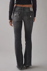 True Religion Joey Tranquil Dream Low-Rise Flap Flare Jean
