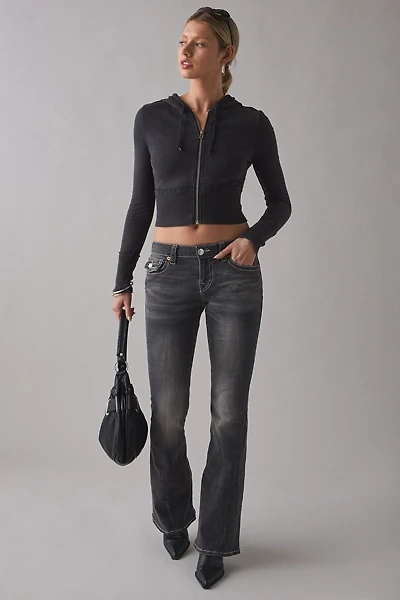 True Religion Joey Tranquil Dream Low-Rise Flap Flare Jean