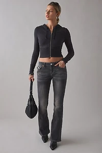 True Religion Joey Tranquil Dream Low-Rise Flap Flare Jean